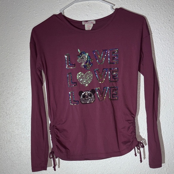 Kids Pajamas Set - Purple Love Design - Picture 3 of 4